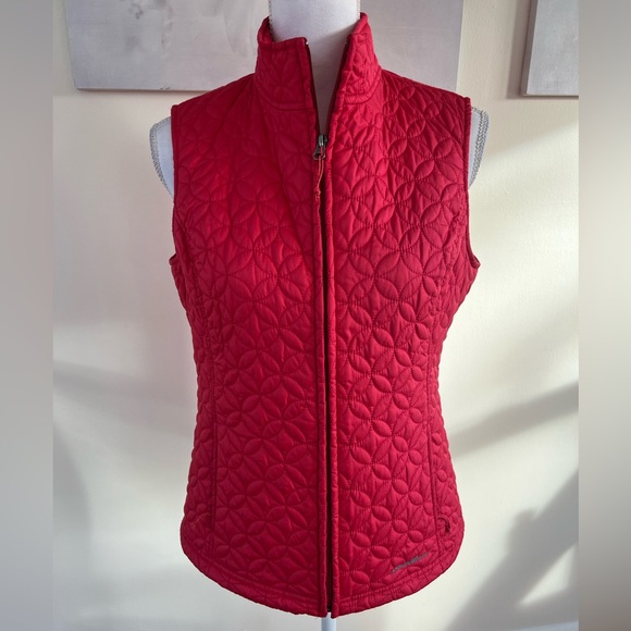 Eddie Bauer Jackets & Blazers - Eddie Bauer Women's Quilted Red Vest Size Small